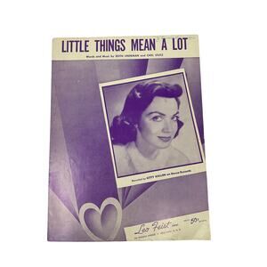 Little Things Mean A Lot Sheet Music Edith Lindeman Stutz Kitty Kallen‎ Ukulele